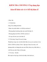 Giáo án Giải tích 12 ban tự nhiên : Tên bài dạy : KIỂM TRA CHƯƠNG I Ứng dụng đạo hàm để khảo sát và vẽ đồ thị hàm số pot