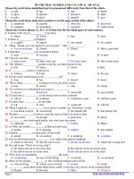 ÔN THI TRẮC NGHIỆM ANH VĂN LỚP 12 - ĐỀ SỐ 22 ppsx