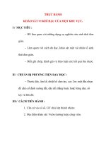 Giáo án Sinh Học lớp 12 Ban Tự Nhiên: THỰC HÀNH KHẢO SÁT VI KHÍ HẬU CỦA MỘT KHU VỰC. pptx