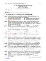ĐỀ THI THỬ ĐẠI HỌC, CAO ĐẲNG NĂM 2009 MÔN THI : VẬT LÝ - Mã đề 004 pptx