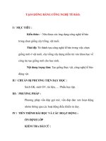 Giáo án Sinh Học lớp 12 Ban Tự Nhiên: TẠO GIỐNG BẰNG CÔNG NGHỆ TẾ BÀO. potx