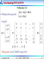 Bài giảng lý thuyết điều khiển tự động - Mô hình toán học, hệ thống điều khiển liên tục part 9 pps