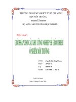 Giải pháp cho các khu công nghiệp để giảm thiểu ô nhiễm môi trường