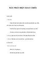 MÁY PHÁT ĐIỆN XOAY CHIỀUI. MỤC TIÊU1- Kiến thức:- Nhận biết được hai pot