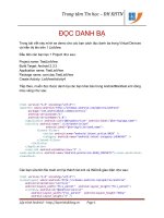 Lập trình Android: Đọc danh bạ docx