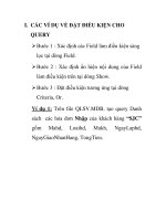 CÁC VÍ DỤ VỀ ĐẶT ĐIỀU KIỆN CHO QUER potx