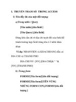TRUYỀN THAM SỐ TRONG ACCESS docx
