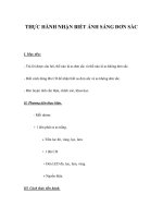 THỰC HÀNH NHẬN BIẾT ÁNH SÁNG ĐƠN SẮC pptx