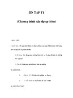 ÔN TẬP T1 (Chuong trình xây dựng thêm) pdf
