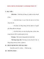 Giáo án Sinh Học lớp 12 Ban Tự Nhiên: BẰNG CHỨNG TẾ BÀO HỌC VÀ SINH HỌC PHÂN TỬ. docx