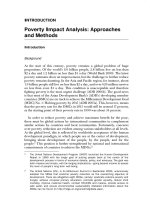 Poverty Impact Analysis: Approaches and Methods - Chapter 0 docx