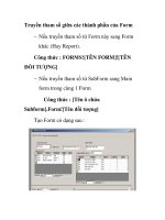 Truyền tham số giữa các thành phần của Form ppt