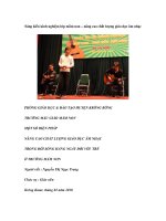 Sáng kiến kinh nghiệm lớp mầm non – nâng cao chất lượng giáo dục âm nhạcgiáo dục âm ppt