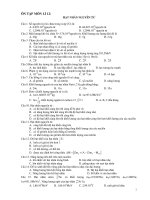 ÔN TẬP MÔN LÍ 12: HẠT NHÂN NGUYÊN TỬ ppt