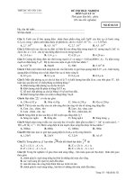 ĐỀ THI TRẮC NGHIỆM MÔN VẬT LÝ 12 - Mã đề thi 321 ppt