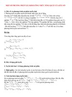 MỘT SỐ PHƯƠNG PHÁP XÁC ĐỊNH CÔNG THỨC TỔNG QUÁT CỦA DÃY SỐ docx