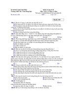 Kiểm tra học kì II Môn: Vật Lý 12 Ban Cơ Bản - Trường THPT BC Trần Hưng Đạo - Mã đề: 409 ppsx