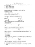 ĐỀ ÔN THI ĐH SỐ 20 pptx