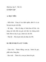 Hình học lớp 9 - Tiết 41: LUYỆN TẬP pot