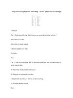 Sáng kiến kinh nghiệm môn marketting – đề trắc nghiệm câu hỏi chương 6 pptx