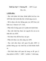Sinh học lớp 9 - Chương III – ADN và gen doc