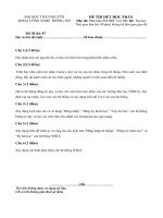 Đề thi môn Phát triển PM HĐT với UML - đề 7 ppsx