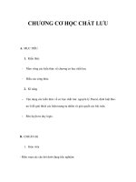CHƯƠNG CƠ HỌC CHẤT LƯU pps
