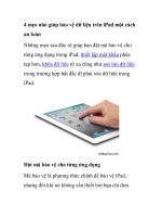 4 mẹo nhỏ giúp bảo vệ dữ liệu trên iPad một cách an toàn ppt
