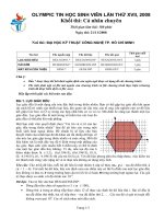 Đề thi olympic tin học sinh viên lần thứ 17 - đề 4 doc