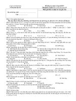 Đề kiểm tra vật lý 12 ban KHTN Thời gian: 45 phút - Đề số 3 pptx