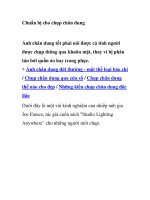 Chuẩn bị cho chụp chân dung doc