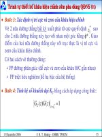 Bài giảng lý thuyết điều khiển tự động - Phân tích và thiết kế hệ thống điều khiển rời rạc part 7 ppt