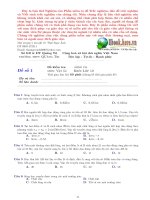 Tuyển tập đề kiểm tra môn vật lý lớp 12 ppt