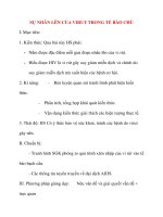 Giáo án Sinh Học lớp 10: SỰ NHÂN LÊN CỦA VIRUT TRONG TẾ BÀO CHỦ doc