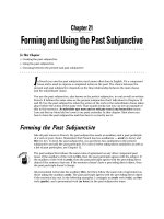 Giáo trình động từ tiếng Pháp - Part V Considering Your Mood: Subjunctive or Not - Chapter 21 pdf