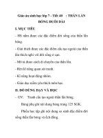 Giáo án sinh học lớp 7 - Tiết 40 BÓNG ĐUÔI DÀI ppsx