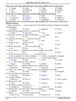 KIỂM TRA ANH VĂN 1 TIẾT LẦN 3 pps