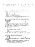 Câu hỏi ôn tập về Dòng điện xoay chiều - Dao động và sóng điện từ ppt