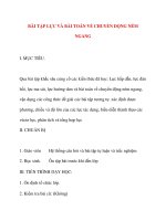 Giáo án Vật Lý lớp 10: BÀI TẬP LỰC VÀ BÀI TOÁN VỀ CHUYỂN DỘNG NÉM NGANG ppsx