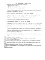 CÂU HỎI ÔN TẬP LÝ THUYẾT Ô TÔ 1 pptx