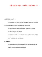 Giáo án Toán 12 ban cơ bản : Tên bài dạy : ĐỀ KIỂM TRA 1 TIẾT CHƯƠNG IV pdf
