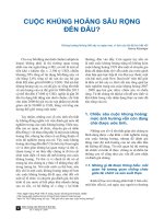 Báo cáo khoa học: Cuộc khủng hoảng tới đâu? pptx