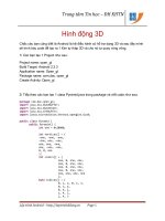 Lập trình Android: tạo vật thể 3D ppt