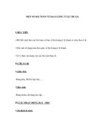 MỘT SỐ BÀI TOÁN VỀ ĐẠI LƯỢNG TỈ LỆ THUẬN pdf