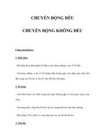 CHUYỂN ĐỘNG ĐỀU CHUYỂN ĐỘNG KHÔNG ĐỀU pps