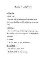 Hình học 7 - LUYỆN TẬP pptx