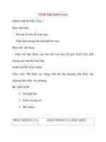 Giáo án Hóa Học lớp 10: TINH THỂ KIM LOẠI ppt