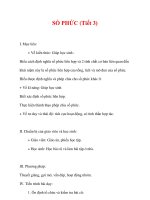 Giáo án Giải tích 12 ban tự nhiên : Tên bài dạy : SỐ PHỨC (Tiết 3) ppt