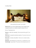 Cụm động từ Break ppt