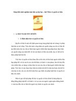 Sáng kiến kinh nghiệm luật dân sự đại học – bài 5 Bảo vệ quyền sở hữu pdf